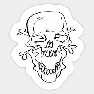 open mouth Sticker